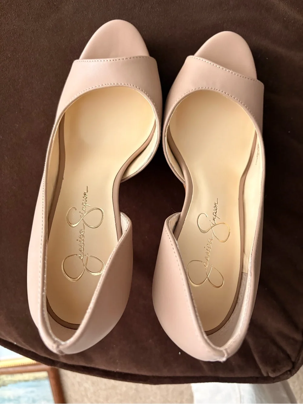 Jessica Simpson Blush Peep-Toe Stiletto Heels